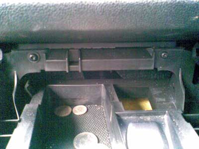 Center console front screws