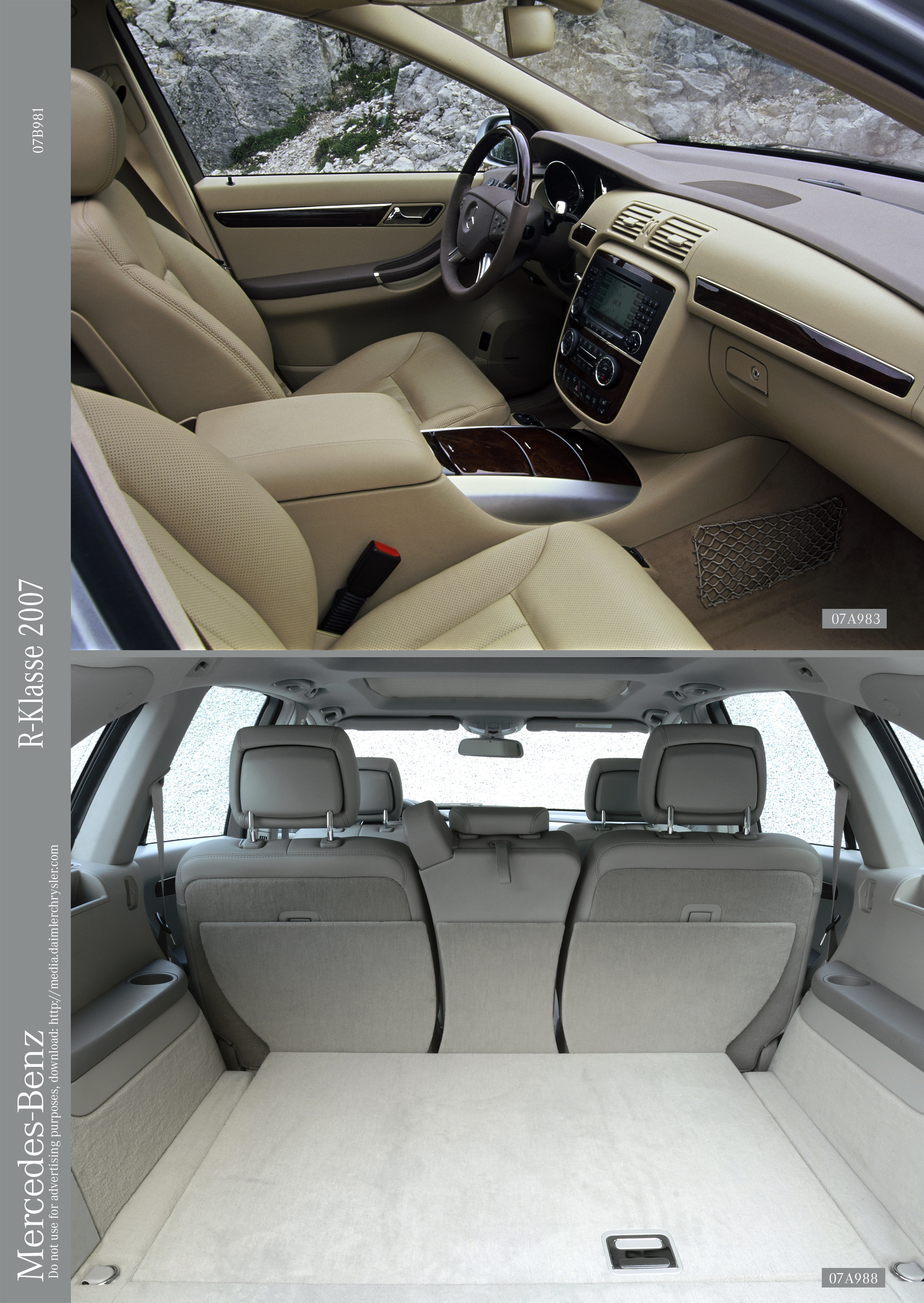 Mercedes R class facelift interior