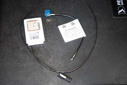 Mercedes GPS retrofit antenna picture